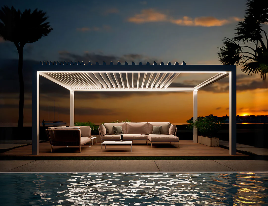 PERGONEXT Retractable Aluminum Pergola
